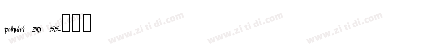 puhuiti 30 55字体转换